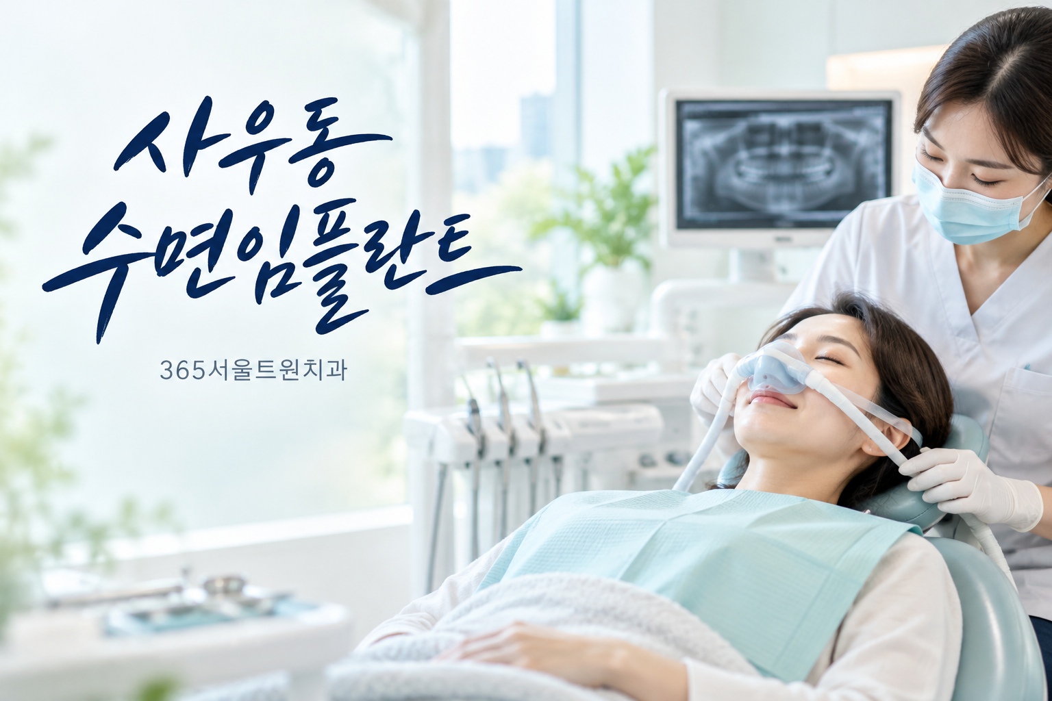 사우동치과 수면임플란트, 치과가 무서운 분들을 위한 진정치료 안내